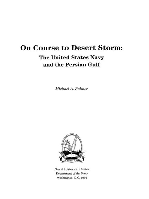 Title details for On Course to Desert Storm by Michael Palmer - Available